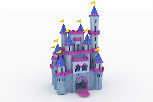 Fantasy Castle Flag Look Front