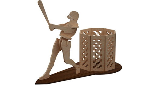 American Baseball Pen Holder