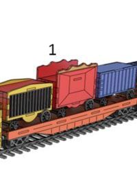 Circus Train Animal & Storage Cars ((Second Section))