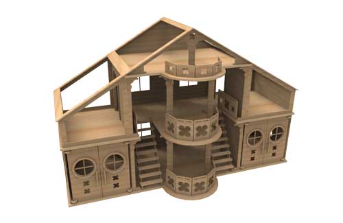 Barbie A Frame House (Barbie Scale Size)