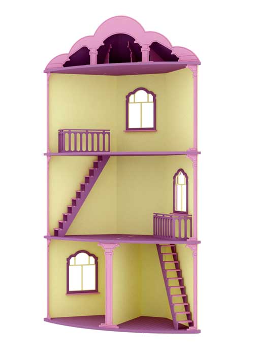 Deville Corner House (Barbie Scale Size)