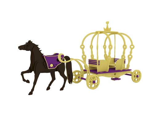 Barbie Horse & Carriage (Barbie Scale Size)