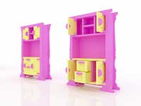 Barbie Hutch Dresser (Barbie Scale Size)