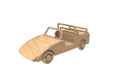 Barbie Quarter Inch Car (Barbie Scale Size)