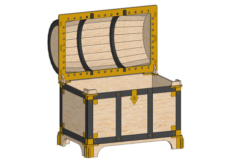 Barrel Lid Toy Box