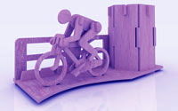 Bicycle Marathon Pen Holder (plasma)