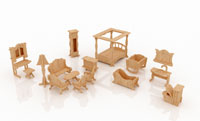 New Dollhouse Furniture Set One