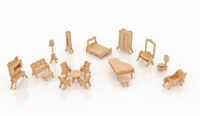 New Dollhouse Furniture Set Two