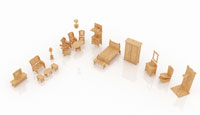 New Dollhouse Furniture Set Three