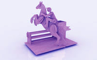 Horse Riding Pen Holder (plasma)