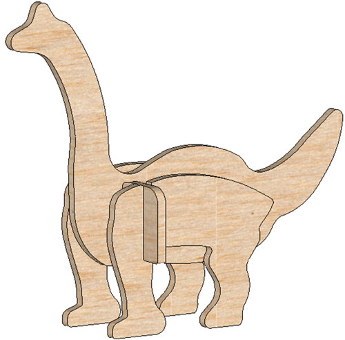 Brachiosaurus Mini Puzzle