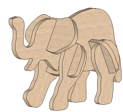 Elephant Mini Puzzle