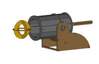 Medieval Mortar Cannon (Rubber Band Powered Cannon)