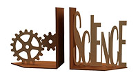 Science Cogs Bookends