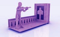 Shooting Gallery Pen Holder (plasma)