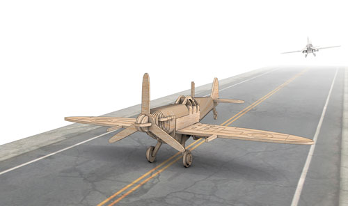WW II Spitfire Fighter Plane