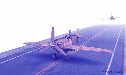 The World War II Spitfire Plane (plasma)