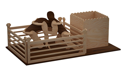 Wrestling Pen Holder