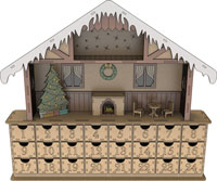 Snowy Cottage - Advent Calendar