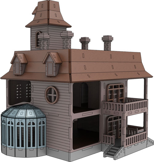 Addams Haunted Dollhouse - New