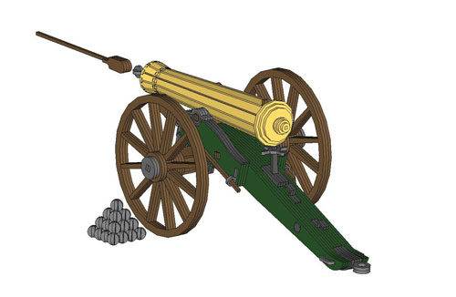 Napoleon Civil War Cannon (Rubber Band Powered Cannon)