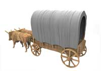 Covered Wagon & Oxen