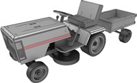 Craftsman Riding Mower & Trailer