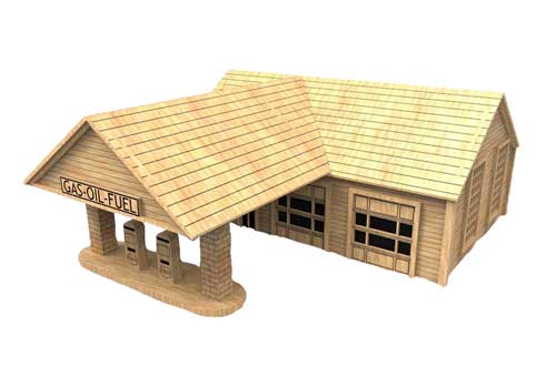 Fifties Fuel & Gas Station (HO Scale)