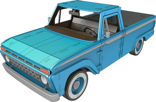 Ford F-100 1965 - Automobile