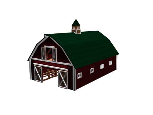 Leskey's Barn (HO Scale)