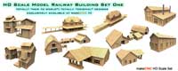 HO Scale Railway Buildings Set One