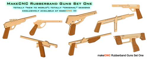 makeCNC Rubberband Gun Set One