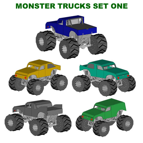 Monster Trucks ( Set One)