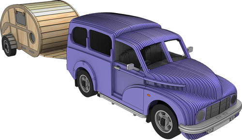 Custom Morris Minor Van & Camper - Automobile