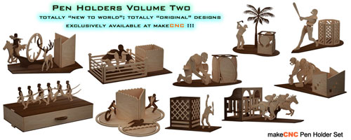 3D Puzzle Pen Holders Volume Two