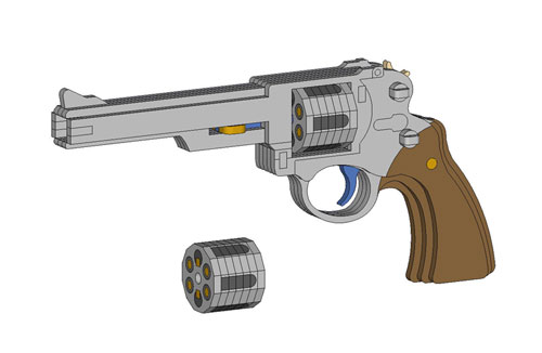 44 Magnum Smith & Wesson  (Rubberband Gun)