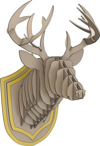 Trophy Faux Deer Head