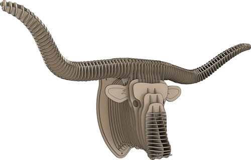 Trophy Faux Longhorn Steer Head