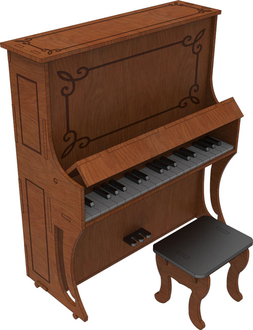 Upright Piano - Musical Instrument