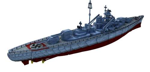 WWII Bismark Battleship
